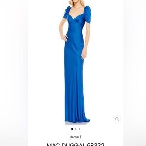 Mac Duggal Royal Blue Maxi Dress